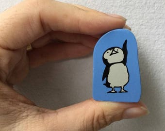Cute Penguin Stamp - Kodomo no Kao - Discontinued Stamp