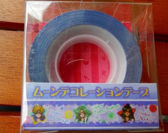 Sailor Moon Sticky Tape (Plastic Tape) - 15mm x 15m - Purple Characters