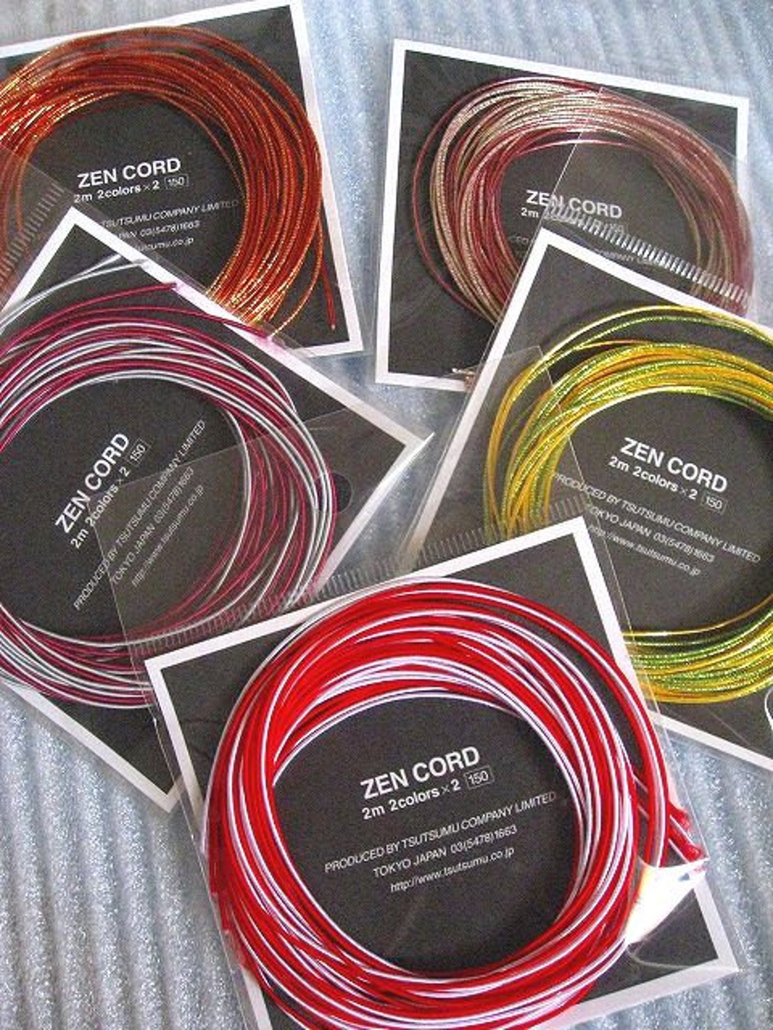 Mizuhiki Cords Red White Cords Japanese Mizuhiki Zen Cord Etsy