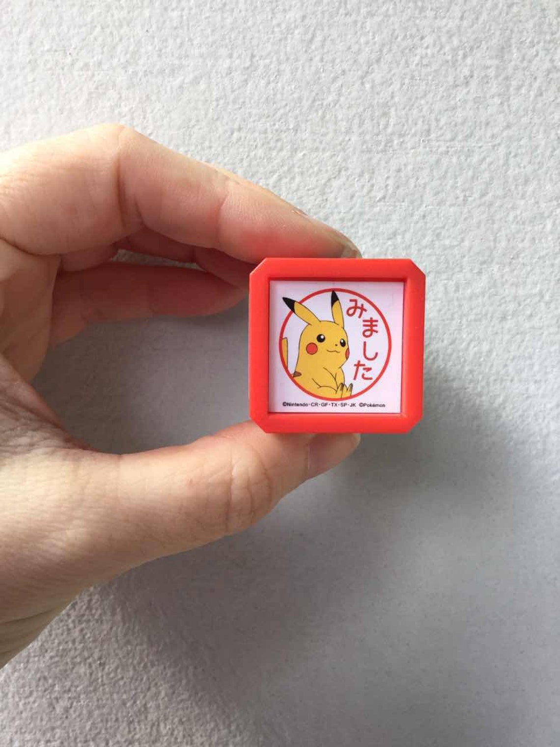 Pokemon Stamp Pikachu Stamp mimashita or seen Stamp Etsy
