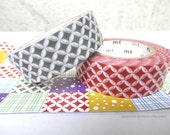 Washi Tape - Pack of 2 - 15mm x 10m ( 2 roll set )