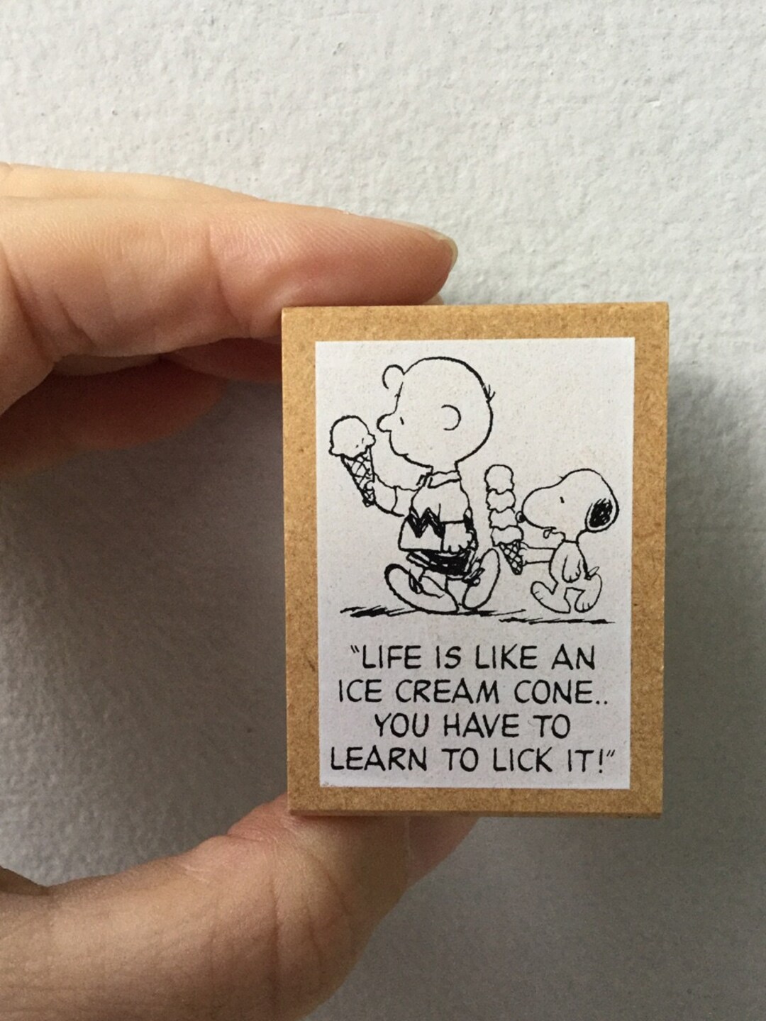 Snoopy Stamp Rubber Stamp Ice Cream Cone Kodomo No Kao Etsy