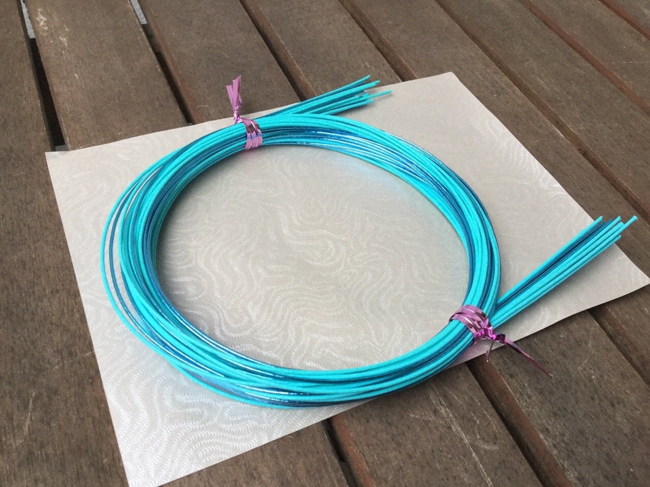 Aqua Blue and Blue Mizuhiki Cords 20 Cords 90cm Length Cords 