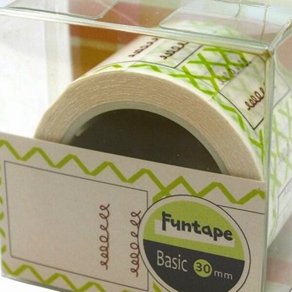 Labels Masking Tape Green Labels Funtape 30mm x15m