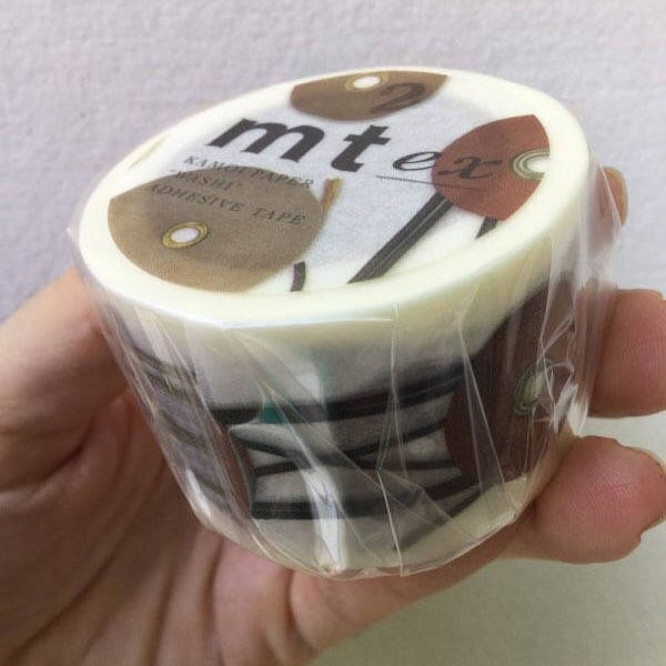 Rope Buttons Washi Tape - mt ex - Rare Tape - SPRING 2012 -  Wide mt ex Masking Tape 30mm x 10m