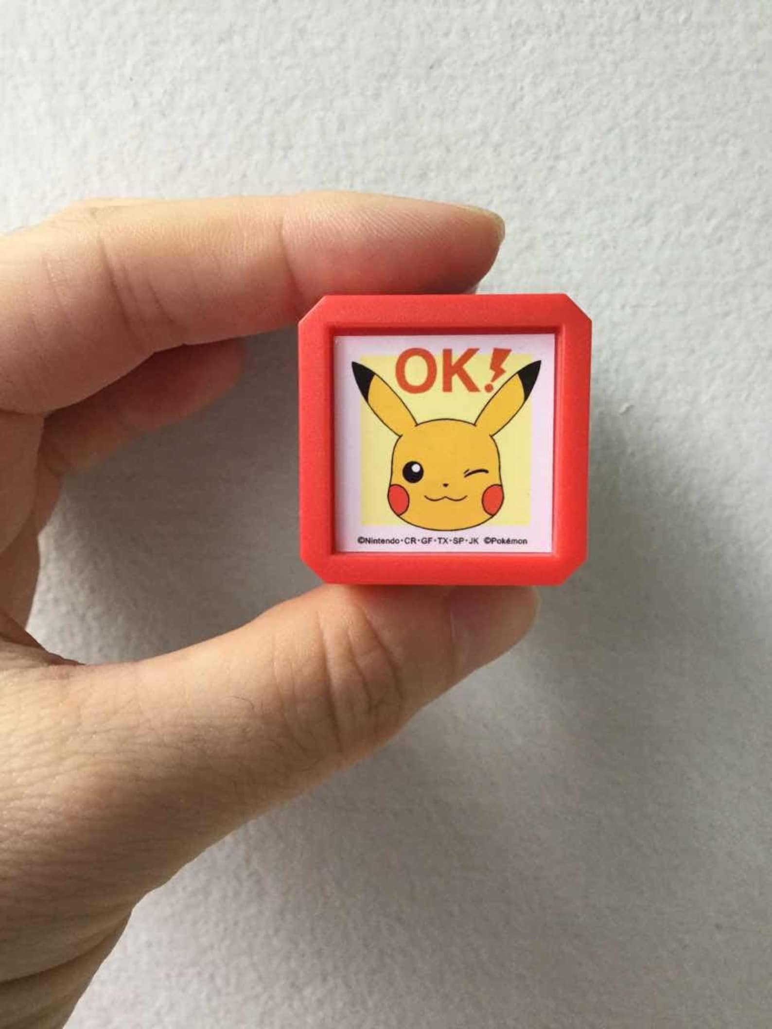 Pokemon Stamp Pikachu Stamp OK Stamp Self Inking Etsy