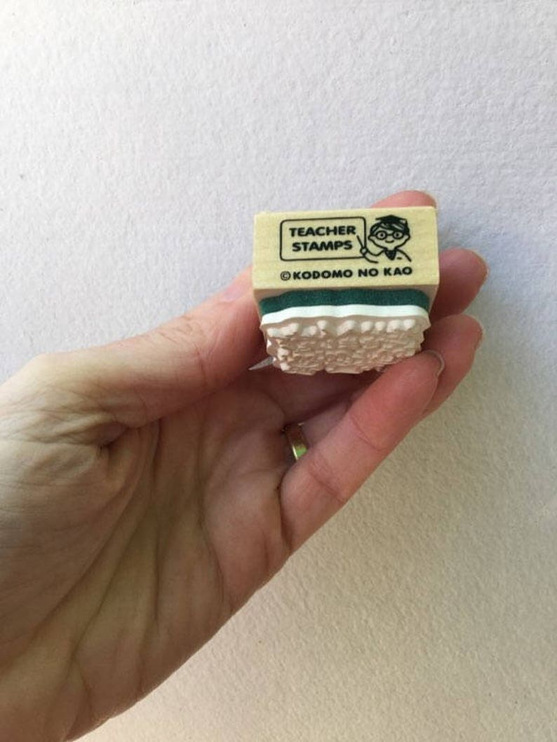 Teacher Stamp Kodomo no Kao /'Taihen Yoku Dekimashita/' Stamp /'Very Well Done/' Stamp Rabbit Stamp Japanese Stamp