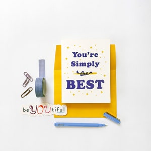 Simply the Best Love and Friendship Greeting Card image 1