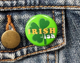 Botón redondo de 1" de estilo irlandés