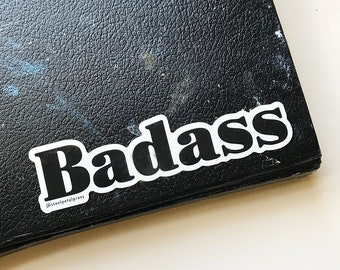 Badass Glossy Die-Cut Sticker