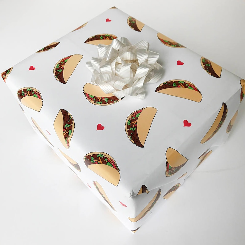Wrapping Paper Taco Etsy