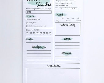 Notepads - Mint Daily Tracker