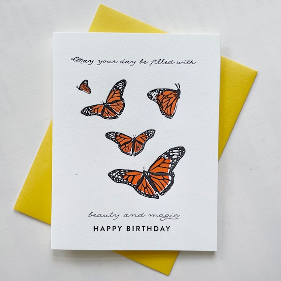 Birthday Butterfly Card Birthday Butterfly Card