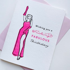 Fabelhafter Geburtstag - Letterpress Geburtstagskarte