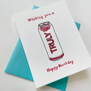 Feliz Aniversário - Cartão de Aniversário em Impressão Tipográfica