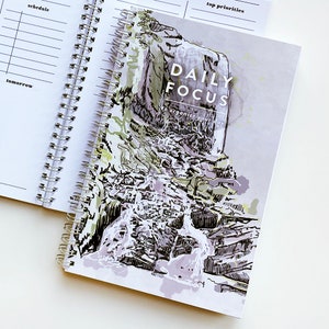 Daily Focus Waterfall Spiral Notebook image 2