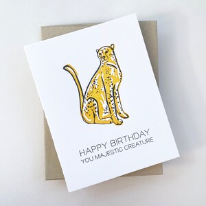 Majestätisch Geburtstag - Letterpress Geburtstagskarte