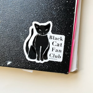 Sticker Black Cat Fan Club image 1