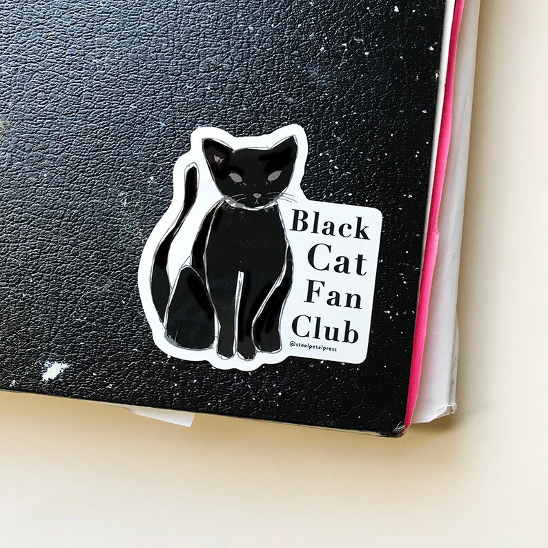 Sticker Black Cat Fan Club image 1