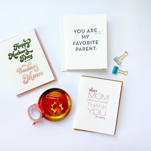 Mom Thanks Letterpress Mother's Day Greeting Card image 2