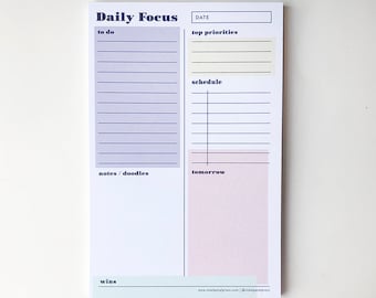 Notepads - Daily Focus