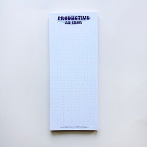Produktives Listpad - Notizblock im Grid Style