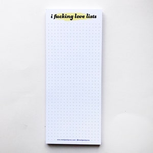 Love Lists Listpad - Grid style list-making notepad