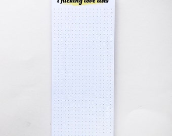 Love Lists Listpad - Grid style list-making notepad