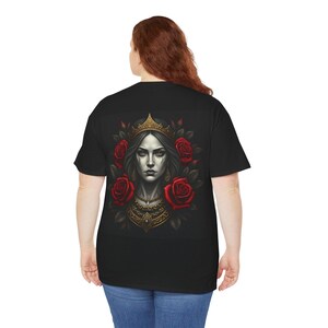Unisex - Regina della mia vita, Abbigliamento Queen, Maglietta Strong Queen, Maglietta Elegant Queen, Maglietta Card Queen, Maglietta Regal Heart, Maglietta Royalty