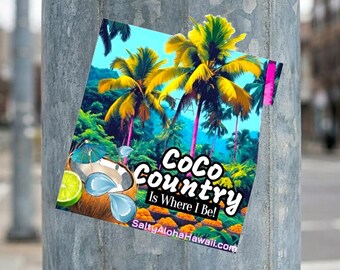 Coco Country Paradise Kiss-Cut Stickers | Vinyl Sticker Sheet