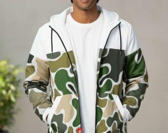 Camo Windbreaker Jacket