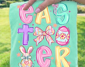 Easter Png, Coquette Easter Png, Retro Easter Png, Cross Png, Bunny Png, Religious Easter Png, Sublimation Png, Egg Png, Spring Png