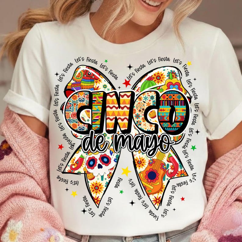 Cinco De Mayo Bow Png, Coquette Bow Fiesta Png, Lets Fiesta Party Png ...