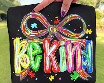 Be Kind Png, Autism Awareness Png, Coquette Bow Png, Brushstroke Png, Puzzle Piece Png, Neurodiversity Png, April Png, Kindness Png