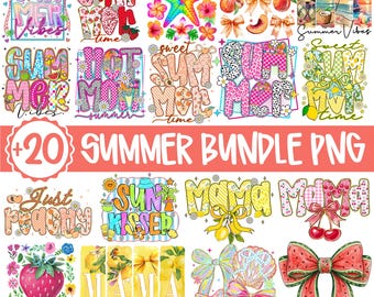 Été png, Bundle estival preppy png, plage png, ambiance estivale png, été png salé, vacances d'été png, dessins d'été png, mer png