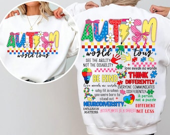 Autism World Tour Png, Autism Awareness Month Png, Awareness Month Gift Png, Choose to Be Kind Svg, Autism Awareness Sublimation