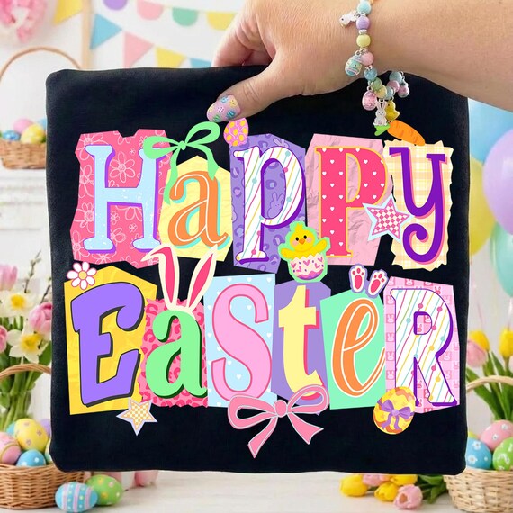 Happy Easter Png, Retro Easter Png, Coquette Bow Png, Preppy Easter Png, Easter Bunny Png, Easter Egg Png, Spring Png, Sublimation Png