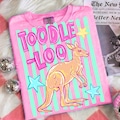 Toodle Loo Kangaroo Png, Striped Kangaroo Png, Last Day Of School Png, End Of The Year Png, Preppy Kangaroo Png, School Farewell Png