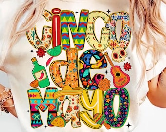 Cinco de Mayo Png, Fiesta Mexicana Png, Vamos a Fiesta Mamá Png, Sombrero Sublimación Png, Camiseta Taco Tuesday Png, Fiesta Navideña Png