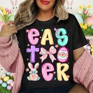 Easter Png, Coquette Easter Png, Retro Easter Png, Cross Png, Bunny Png, Religious Easter Png, Sublimation Png, Egg Png, Spring Png image 5