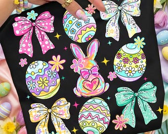 Easter Png, Coquette Bow Png, Bunny Png, Easter Egg Png, Spring Png, Sublimation Png, Girls Easter Png, Happy Easter Png, Rabbit Png