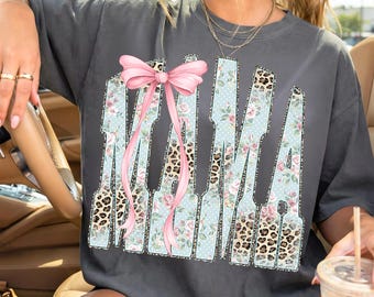 Preppy Leopard Mama Png, Coquette Bow Mama Png, Leopard Print Mama Png, Spring Mothers Day Png, Floral Leopard Mama Png, Trendy Mom Png