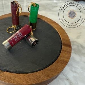 手作りのショットガンカートリッジキーホルダー - 父の日、ユニークな射撃ギフト