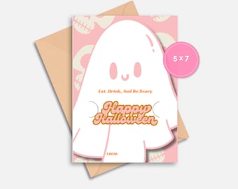 Halloween Card and Gift Card Holder Printable