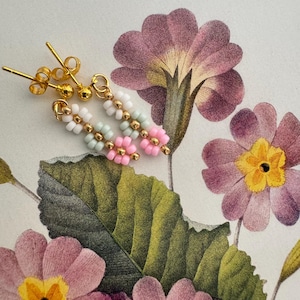 Earrings Daisy Flower Miyuki Beads