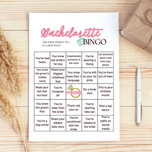 Bingo para despedidas de soltera, bingo para despedidas de soltera, juegos para despedidas de soltera, plantillas de bingo, juegos para despedidas de soltera imprimibles, juegos para bodas