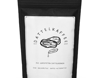 Caffè di datteri, alternativa al caffè, caffè tostato, semi di datteri macinati, senza caffeina, naturalmente dolce, bevanda salutare, dattero, vegano, superalimento, dattero