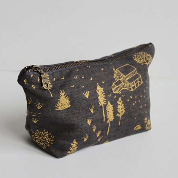 SALE 25% OFF - Small Traveler Pouch - Gold Homestead