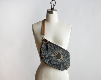 Monarch Fanny. Sling. Purse. Hip Sack. Cross Body bag.