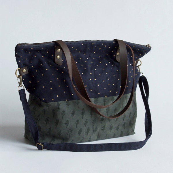 RESERVED for Katie Sinsky -Trees & Stars Journey Bag